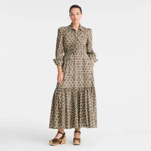 Longchamp Baumwollvoile mit Vichy-Print -^Damen Kleider & Röcke