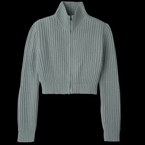 Longchamp Kurzer Cardigan mit Reißverschlusskragen^Damen Tops & Blusen | Strick