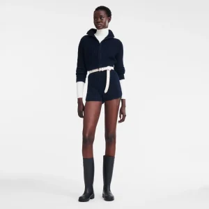 Longchamp Kurzer Cardigan mit Reißverschlusskragen^Damen Tops & Blusen | Strick