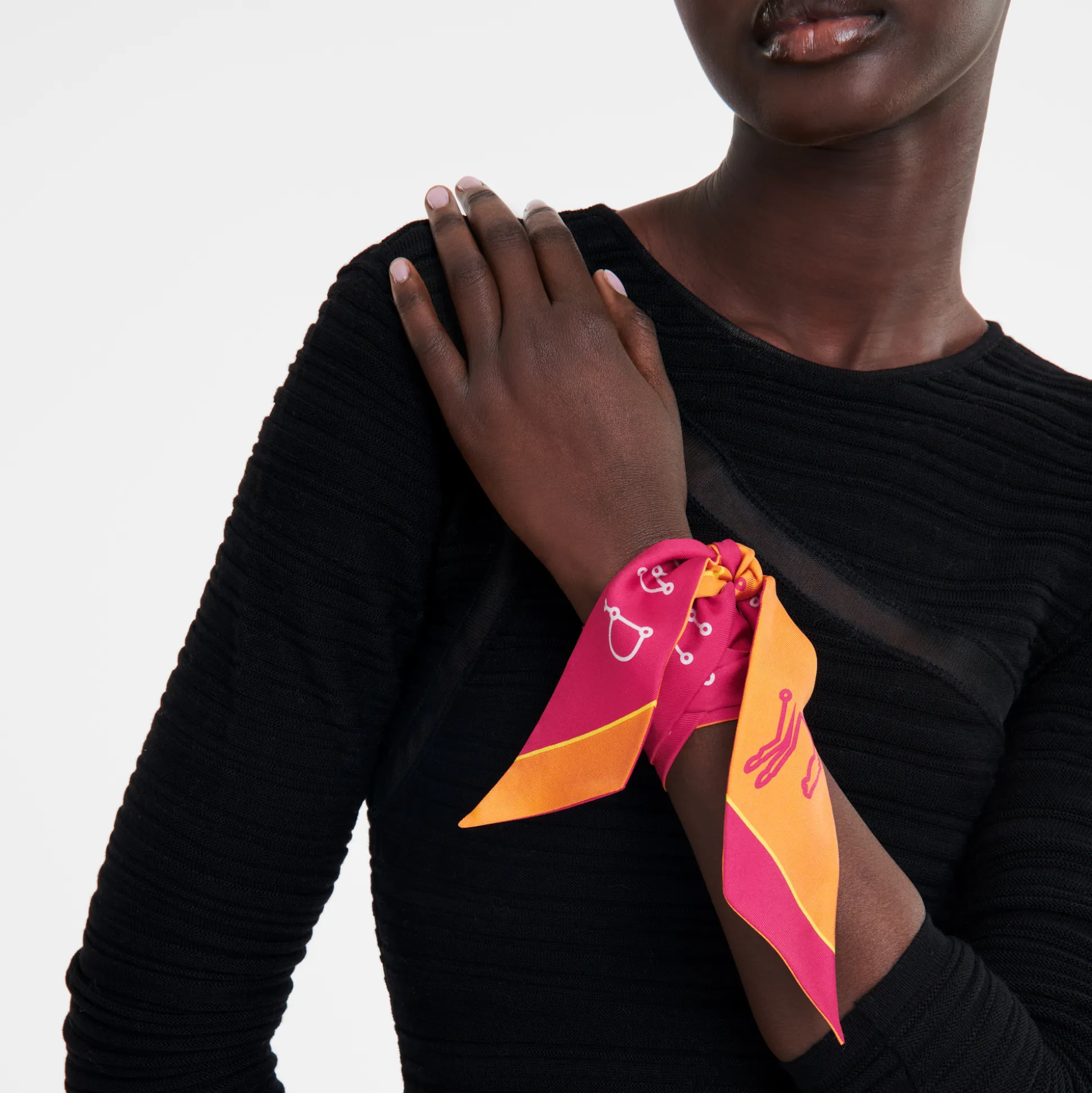 seidenband_1-4.webp Longchamp Seidenband^Damen Seidenband