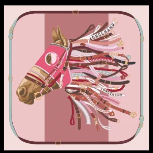 Longchamp Seidenschal 90^Damen Seidentücher