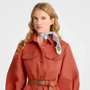 Longchamp Seidenschal 50^Damen Seidentücher