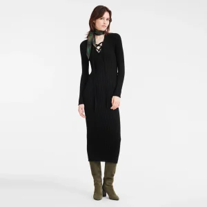 Longchamp Tailliertes Maxikleid^Damen Strick | Kleider & Röcke